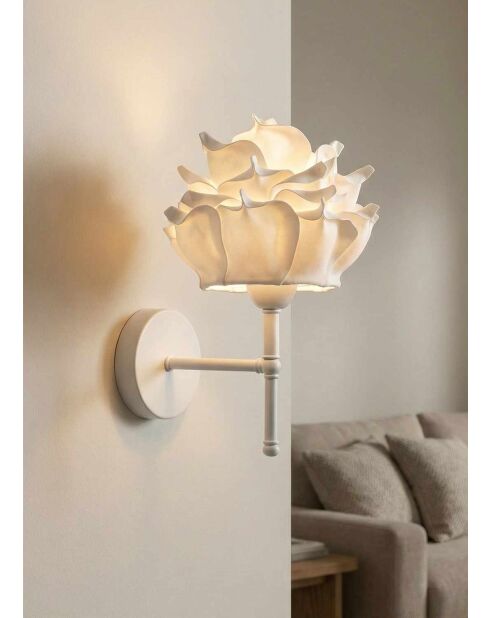 APG0005 weiße Wandleuchte -H.40 cm