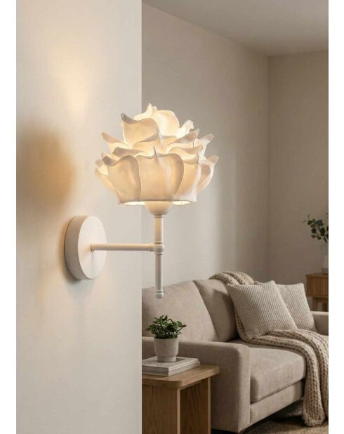 APG0005 weiße Wandleuchte -H.40 cm