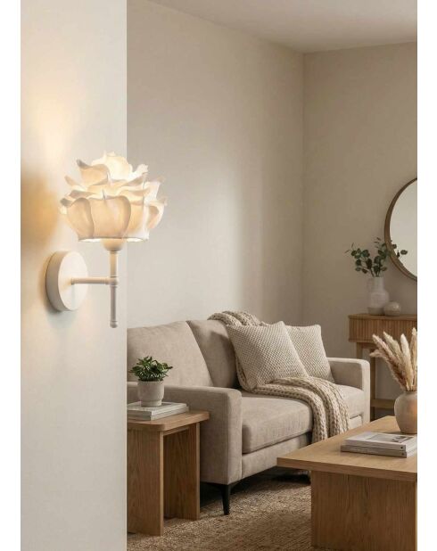 APG0005 weiße Wandleuchte -H.40 cm