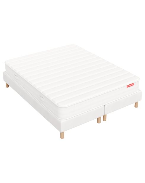 Pacchetto materasso HIVORY 20cm 180x200cm + 2 reti letto bianche 90x200cm