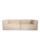 Raphia 3-Sitzer-Sofa (2 Module) beige - 250x110x40cm