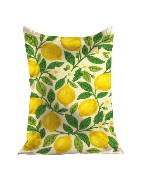 Rechteckiger Sitzsack mit „Citron“ -Aufdruck - 160x130cm