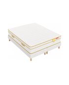 Pacchetto materasso HGOLD 30cm + 2 basi letto bianche - 160x200cm