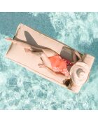 Tumbona Raffia con reposacabezas TR beige - 180x90x40 cm