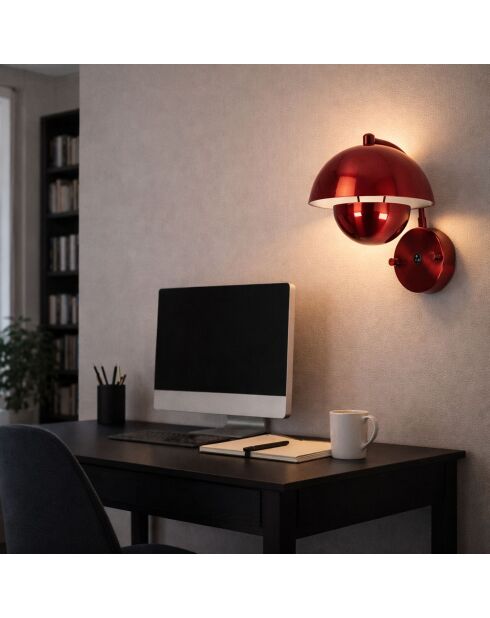 Eylul-15683-B lampada da parete rossa -23 x 25 x 20 cm