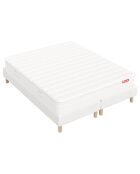 Pacchetto materasso HIVORY 20cm 160x200cm + 2 reti letto bianche 80x200cm