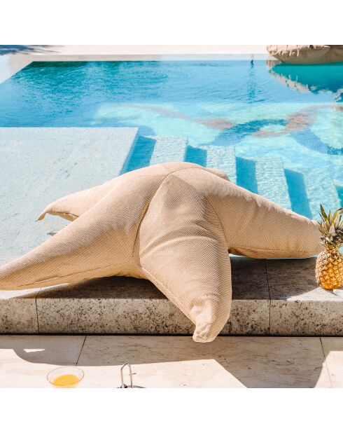 XL-Sitzsack Starfish Raphia R2 beige - 180x35cm