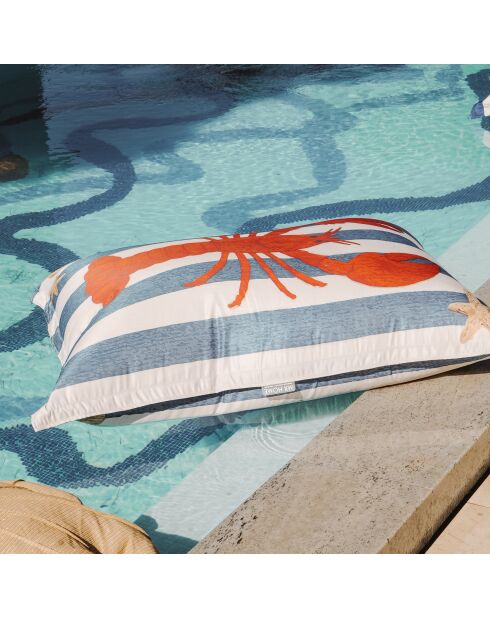 Rechteckiger Sitzsack mit „Lobster“ -Aufdruck — 160x130cm