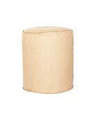 Raphia R06 beiger runder Hocker - 45x45x45cm