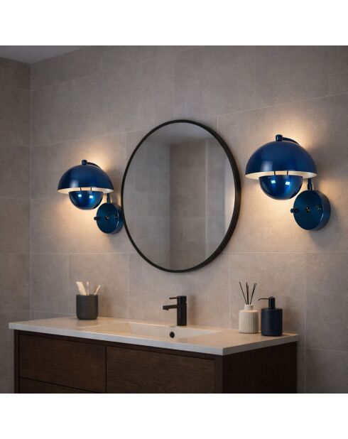 Eylul-15683-C lampada da parete blu -23 x 25 x 20 cm