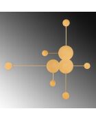 Ledos-15542-A lampada da parete dorata -117 x 108 x 5 cm