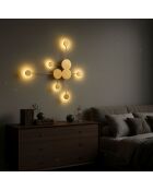 Ledos-15542-A lampada da parete dorata -117 x 108 x 5 cm