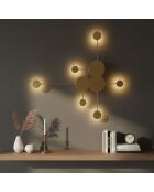 Ledos-15542-A lampada da parete dorata -117 x 108 x 5 cm