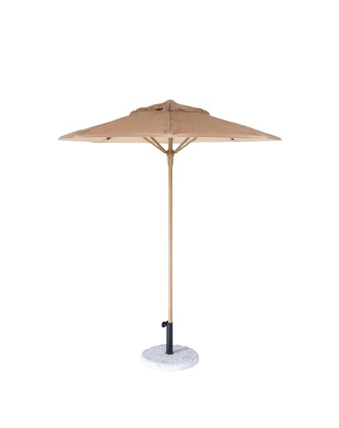 Runder Schirm 2M Raphia P2R beiger Stoff - 200cm