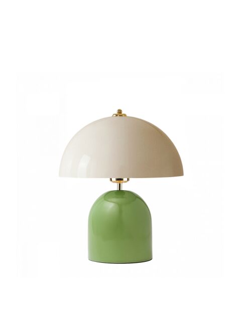 Tafellamp 242387 crème mint -H.32 cm