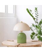 Tafellamp 242387 crème mint -H.32 cm