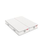 Set aus 2 HSILVER-Matratzen, 25 cm, aus hochdichtem Schaumstoff TWINS, zusammensteckbar, silberweiß — 90 x 200 cm