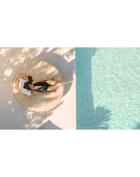 Letto rotondo Raffia B3 beige - 180x30cm