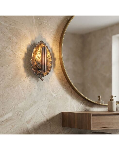 Root-16080-A-M lampada da parete in rame 25 x 12 x 15 cm