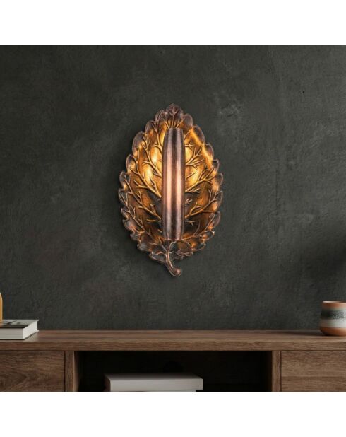 Root-16080-A-M lampada da parete in rame 25 x 12 x 15 cm