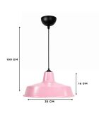 Lámpara 242629 rosa - H.100 cm