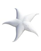 Sitzpuff XL Seestern Bast C2 weiß - 180x35cm