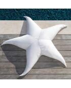 Sitzpuff XL Seestern Bast C2 weiß - 180x35cm