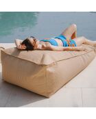 BSR Sonnenliege aus Bast, 140 x 110 x 40 cm, beige