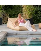 BSR Sonnenliege aus Bast, 140 x 110 x 40 cm, beige