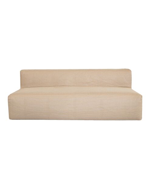 Raphia 3-Sitzer-Sofa (1 Bank) beige - 200x110x40cm