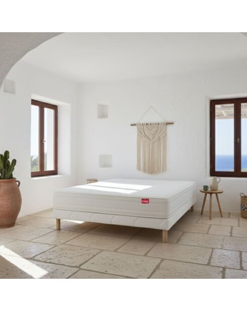 Matelas HIVORY 15cm mousse PU Haute Résilience blanc - 160x200cm