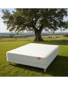 Matelas HIVORY 15cm mousse PU Haute Résilience blanc - 160x200cm