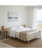 Matelas HIVORY 15cm mousse PU Haute Résilience blanc - 160x200cm