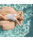 XL-Sitzsack Schale Raphia R3 beige - 150x135x35cm