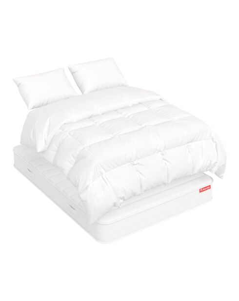 HIVORY Matratzenset 20cm 140x190cm +2 Kissen 60x40cm +1 Bettdecke 200x200cm weiß