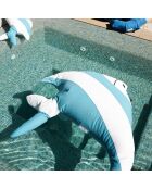 Sitzsack PS Fish XL in Beige und Blau - 135x100x35