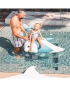 Sitzsack PS Fish XL in Beige und Blau - 135x100x35