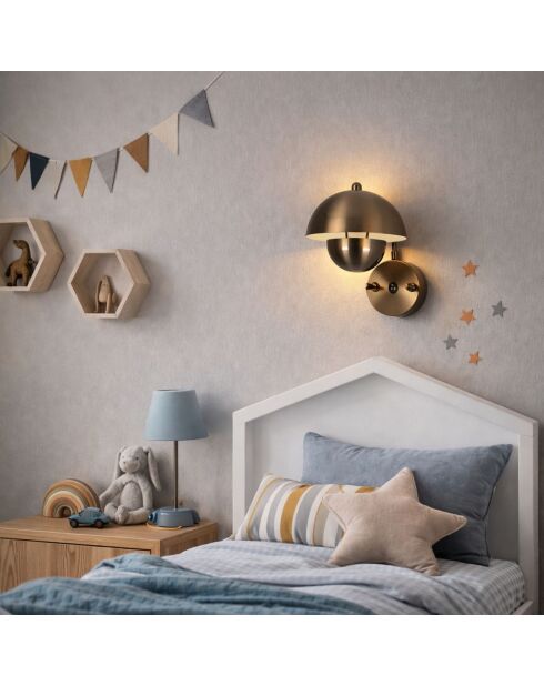 Eylul-15683-A lampada da parete antica -23 x 25 x 20 cm