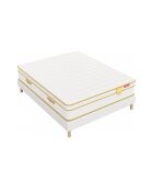 Pack Matelas HGOLD 30cm + sommier blanc - 140x190cm