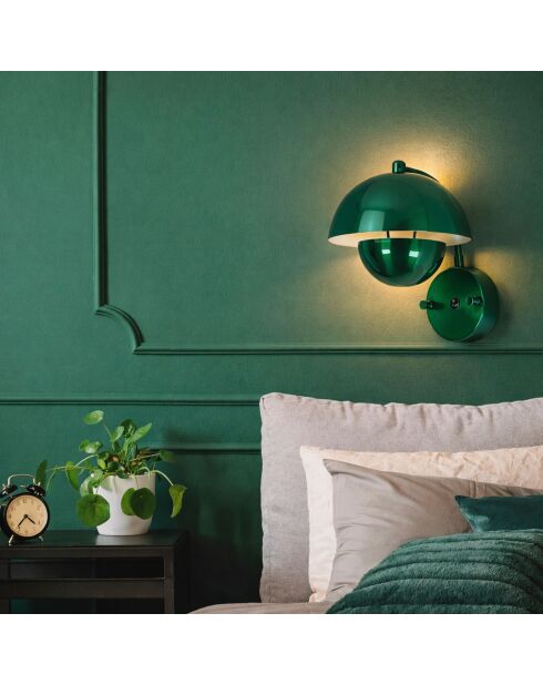Eylul-15683-D lampada da parete verde -23 x 25 x 20 cm