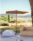 Sombrilla de tela marrón - 200 cm