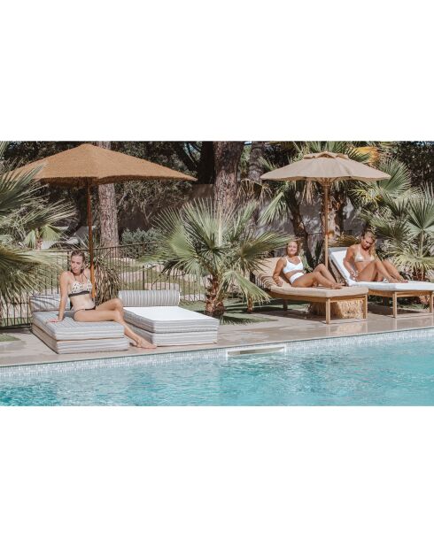 Parasol tissu marron - 200cm