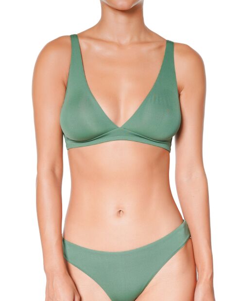 Haut de maillot de bain  bralette So Chic vert émeraude