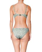 Top da bagno verde con scollo a V