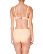 Orangefarbenes Badeanzugoberteil