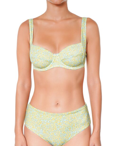 Top da bagno verde lime