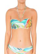 Summer Days pastellblaues Badeanzugoberteil mit Stirnband