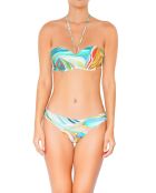 Summer Days pastellblaues Badeanzugoberteil mit Stirnband