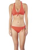 Feiertags-orangefarbenes Bralette-Bikinioberteil