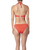 Feiertags-orangefarbenes Bralette-Bikinioberteil